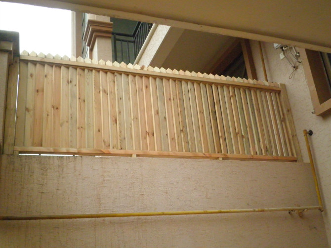 重庆防腐木栏杆