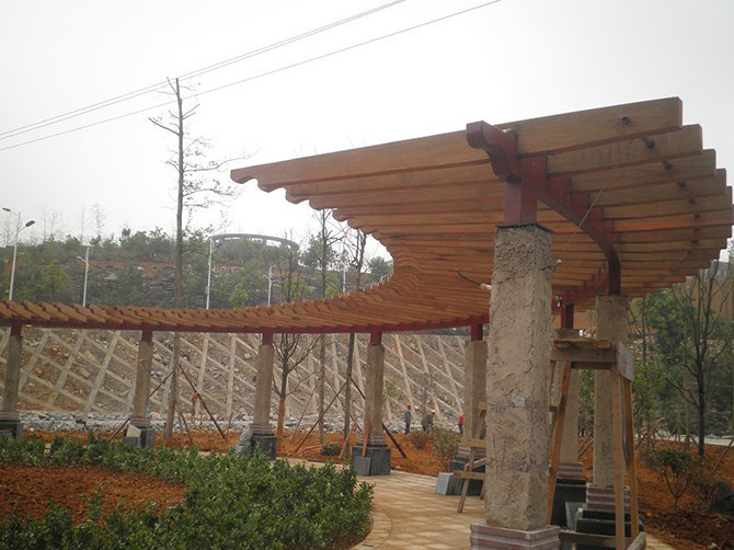 重庆防腐木葡萄架