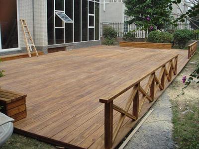 防腐木木地板扶手