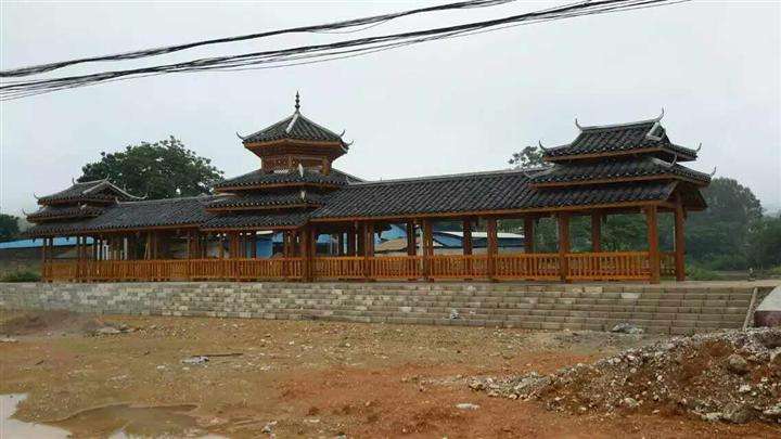 重庆碳化木长廊