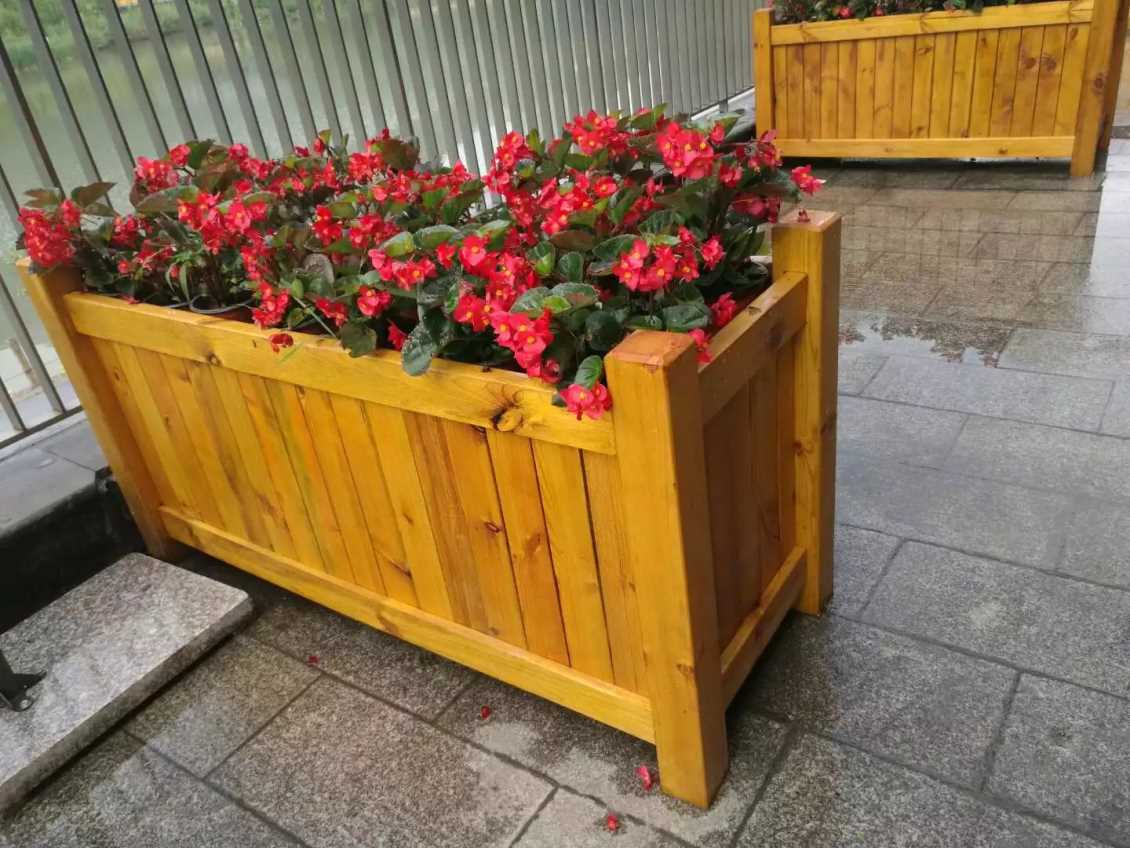 防腐木花箱